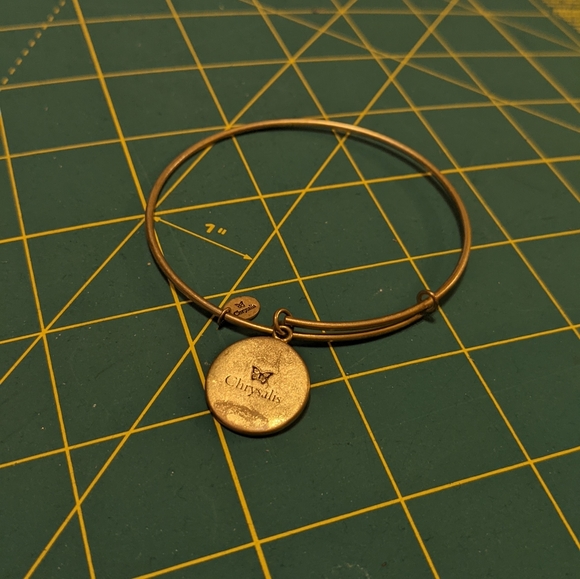 Chrysalis nautical charm bracelet bangle - adjustable gold tone - Picture 13 of 14